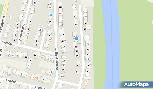 Nieporęt, Czarnieckiego Stefana, hetm., 23, mapa Nieporęt