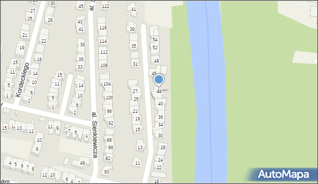 Nieporęt, Czarnieckiego Stefana, hetm., 44, mapa Nieporęt
