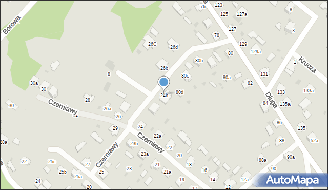 Nisko, Czerniawy, 24b, mapa Nisko