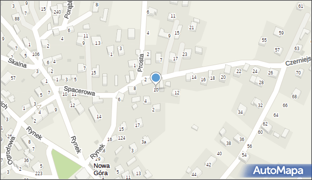 Nowa Góra, Czerniejska, 10, mapa Nowa Góra