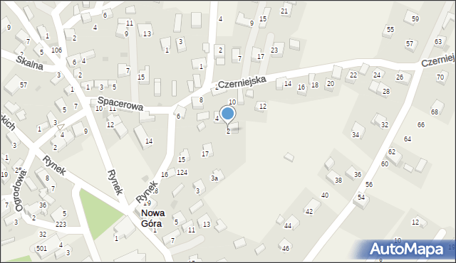 Nowa Góra, Czerniejska, 2, mapa Nowa Góra