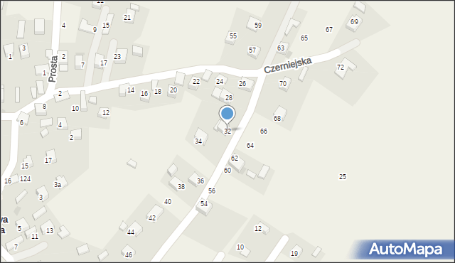 Nowa Góra, Czerniejska, 32, mapa Nowa Góra