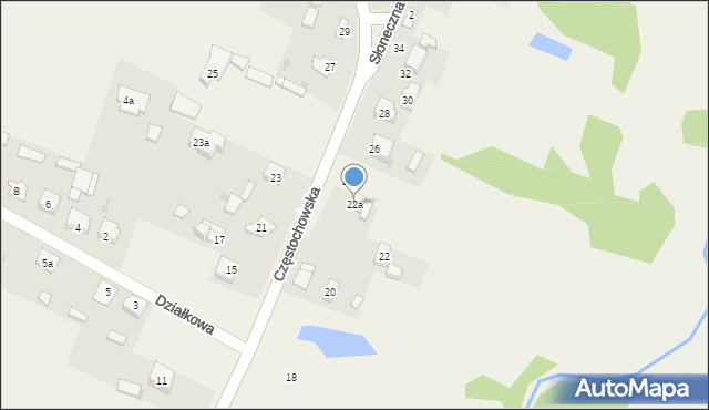 Nowa Wieś, Częstochowska, 22a, mapa Nowa Wieś