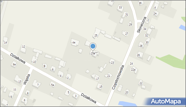 Nowa Wieś, Częstochowska, 23a, mapa Nowa Wieś