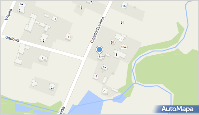 Nowa Wieś, Częstochowska, 6, mapa Nowa Wieś