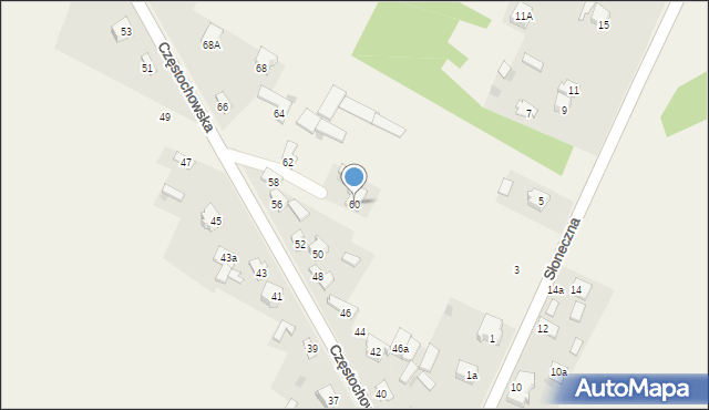 Nowa Wieś, Częstochowska, 60, mapa Nowa Wieś