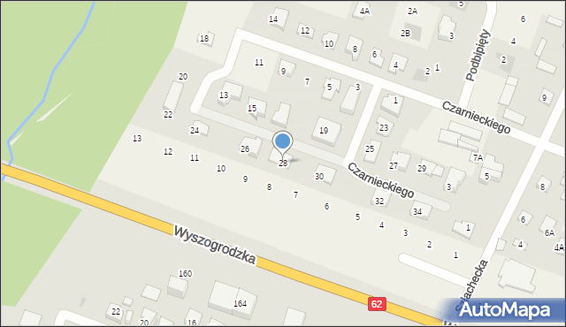 Nowe Gulczewo, Czarnieckiego Stefana, hetm., 28, mapa Nowe Gulczewo