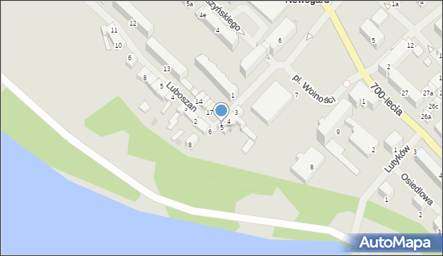 Nowogard, Czarnieckiego Stefana, hetm., 5, mapa Nowogard