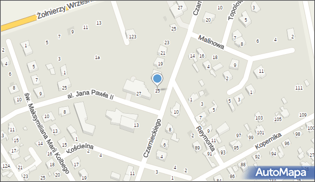 Nowy Dwór Mazowiecki, Czarnieckiego Stefana, hetm., 15, mapa Nowy Dwór Mazowiecki