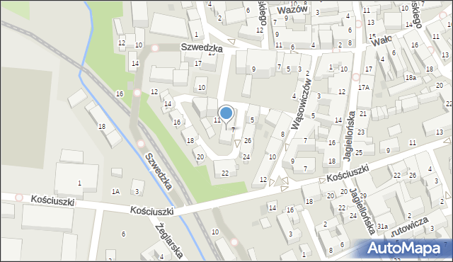 Nowy Sącz, Czarnieckiego Stefana, hetm., 19, mapa Nowego Sącza