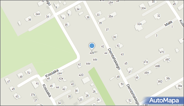 Nowy Sącz, Czecha Bronisława, 42b, mapa Nowego Sącza