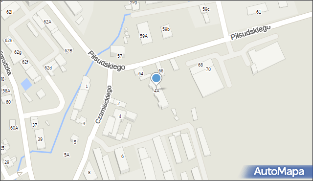 Nysa, Czarnieckiego Stefana, hetm., 4A, mapa Nysy