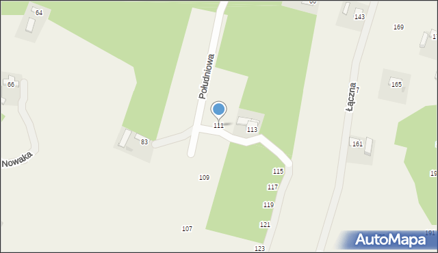 Okocim, Czerwona Droga, 111, mapa Okocim