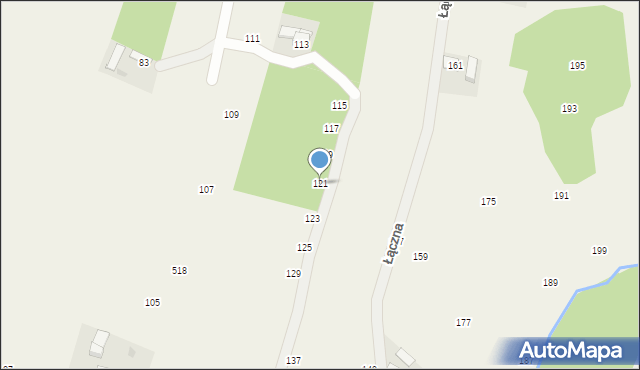 Okocim, Czerwona Droga, 121, mapa Okocim