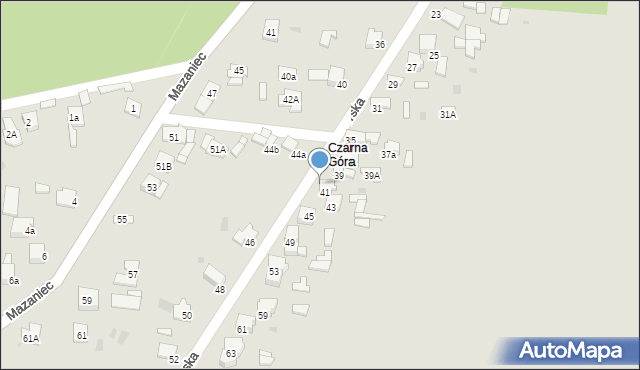 Olkusz, Czarnogórska, 41a, mapa Olkusz