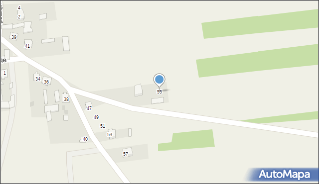 Olszamowice, Czermińska, 55, mapa Olszamowice