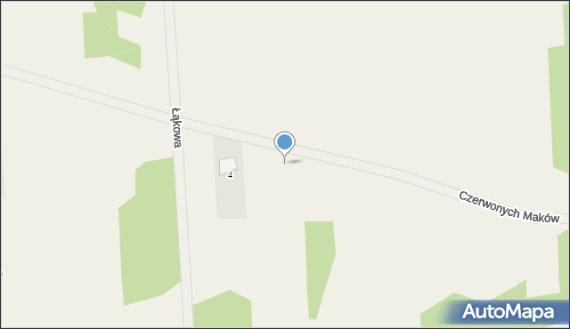 Olszewnica Nowa, Czerwonych Maków, 6, mapa Olszewnica Nowa