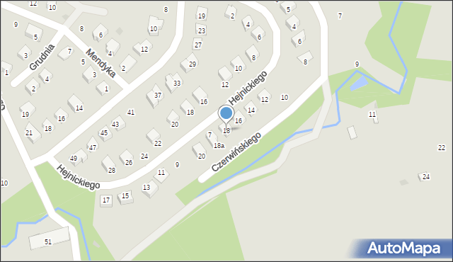 Opatów, Czerwińskiego Jerzego, hm., 18, mapa Opatów