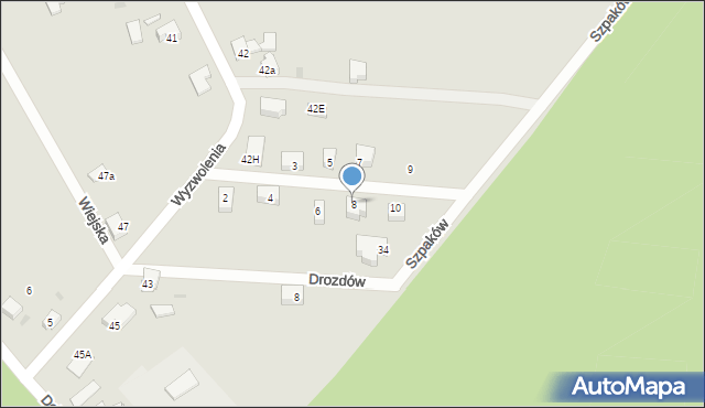 Orzesze, Czyżyków, 8, mapa Orzesze