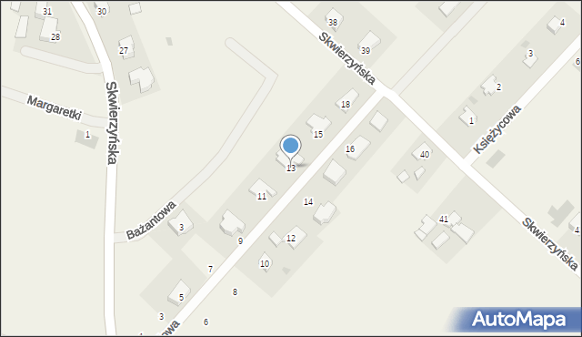 Osiedle Poznańskie, Czereśniowa, 13, mapa Osiedle Poznańskie