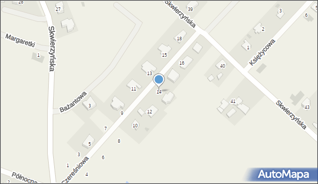 Osiedle Poznańskie, Czereśniowa, 14, mapa Osiedle Poznańskie