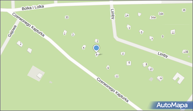 Osiedle Wilga, Czerwonego Kapturka, 7, mapa Osiedle Wilga