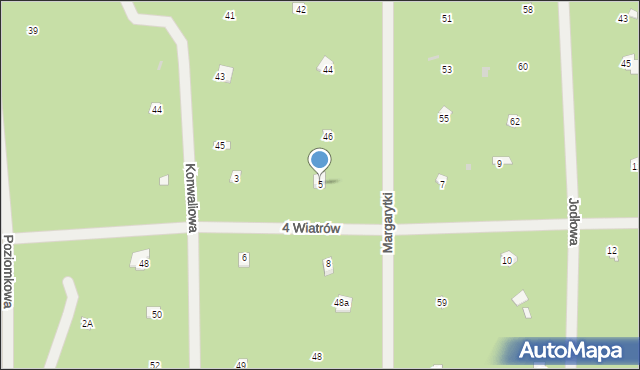 Osiedle Wilga, Czterech Wiatrów, 5, mapa Osiedle Wilga