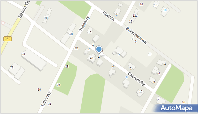 Osielsko, Czeremchy, 4, mapa Osielsko