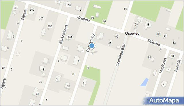 Osowiec, Czeremchy, 3, mapa Osowiec