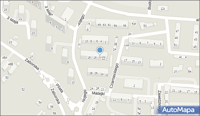 Oświęcim, Czarnieckiego Stefana, hetm., 14, mapa Oświęcimia