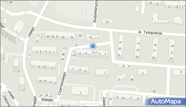 Oświęcim, Czarnieckiego Stefana, hetm., 7, mapa Oświęcimia
