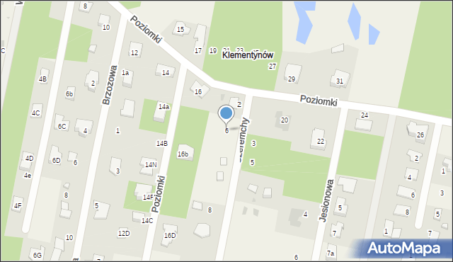 Otrębusy, Czeremchy, 6, mapa Otrębusy