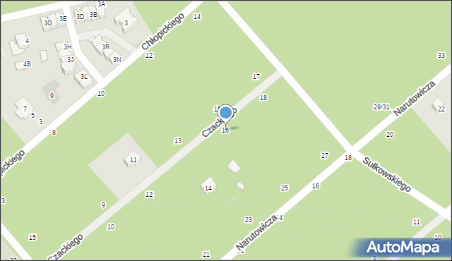 Otwock, Czackiego Tadeusza, 16, mapa Otwock