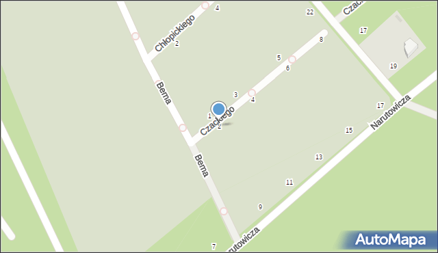 Otwock, Czackiego Tadeusza, 2, mapa Otwock