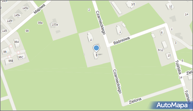 Otwock, Czarnieckiego Stefana, hetm., 6, mapa Otwock