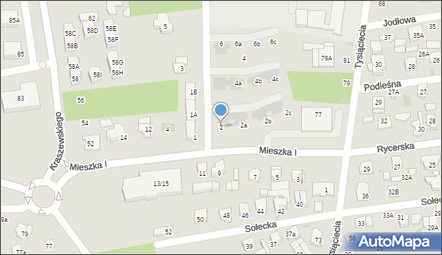 Otwock, Czecha Bronisława, 2, mapa Otwock