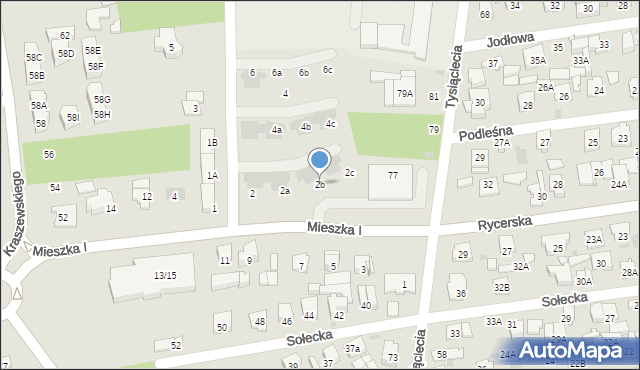 Otwock, Czecha Bronisława, 2b, mapa Otwock