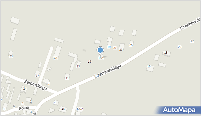 Ożarów, Czachowskiego Dionizego, płk., 17, mapa Ożarów