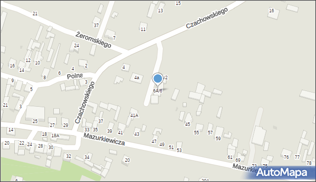 Ożarów, Czachowskiego Dionizego, płk., 6A/6, mapa Ożarów