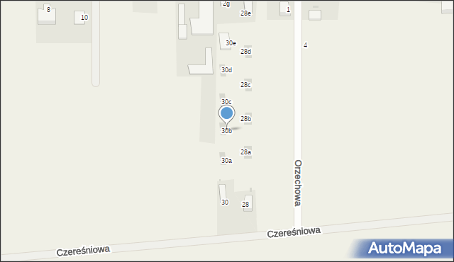 Ozorzyce, Czereśniowa, 30b, mapa Ozorzyce