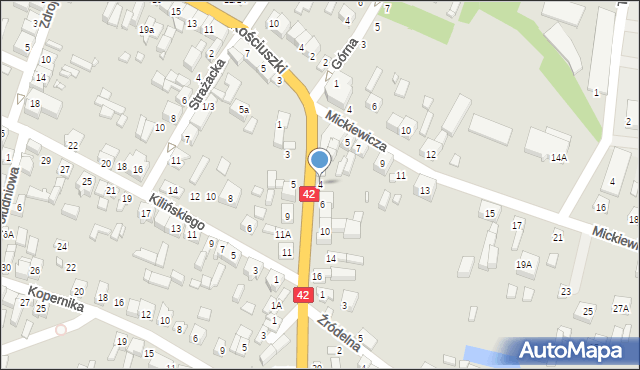 Pajęczno, Częstochowska, 4, mapa Pajęczno