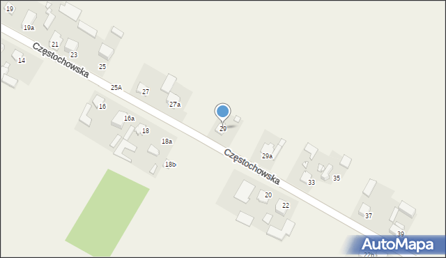 Parzymiechy, Częstochowska, 29, mapa Parzymiechy