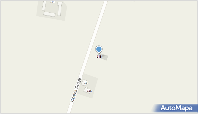 Pawłowo, Czarna Droga, 14B, mapa Pawłowo