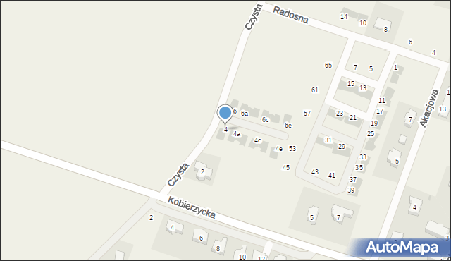 Pełczyce, Czysta, 4, mapa Pełczyce