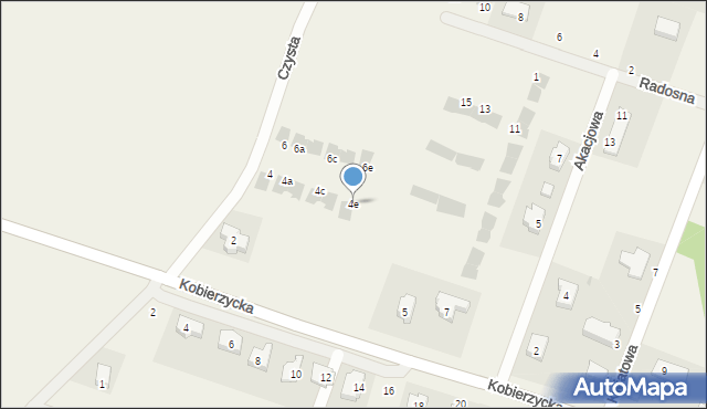 Pełczyce, Czysta, 4e, mapa Pełczyce