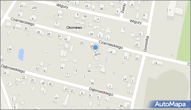 Pelplin, Czarnieckiego Stefana, hetm., 16, mapa Pelplin