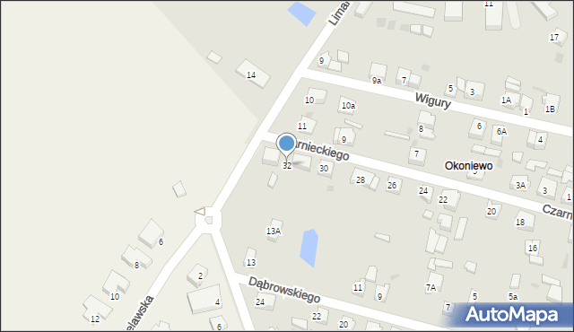 Pelplin, Czarnieckiego Stefana, hetm., 32, mapa Pelplin