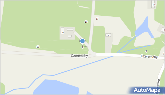 Petrykozy, Czeremchy, 8, mapa Petrykozy