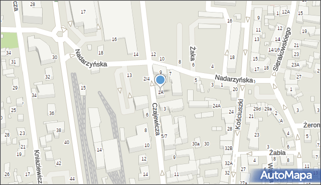 Piaseczno, Czajewicza, 1A, mapa Piaseczno