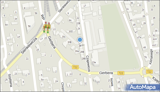 Piaseczno, Czajewicza, 26, mapa Piaseczno